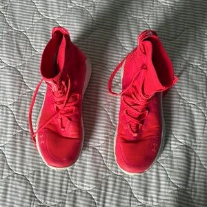 Under Armour Bright Red Athletic Sneakers